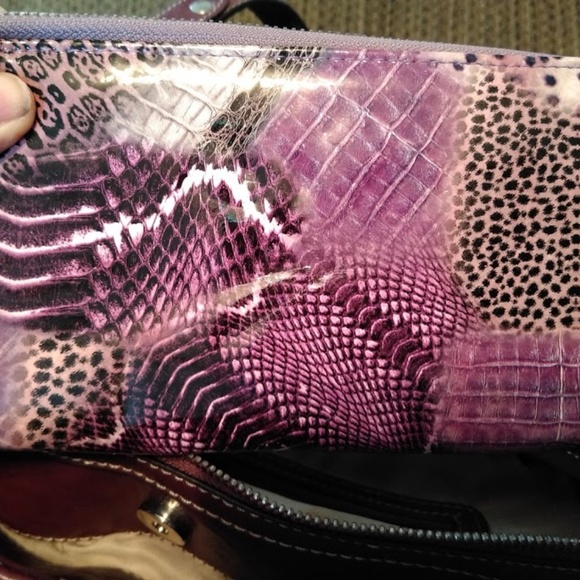 Large Purple Leather Nine West Bag - Picture 8 of 8